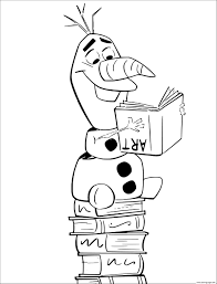You can use these picture for backgrounds on gadget with best quality. Olaf Reading Books Frozen 2 Coloring Pages Printable