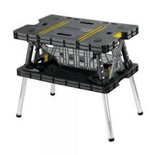 Ymmv Keter Adjustable Folding Work Table Sams Club B M Only 29 91 10 0 Cash Back In 2020 Folding Workbench Portable Workbench Keter Folding Work Table