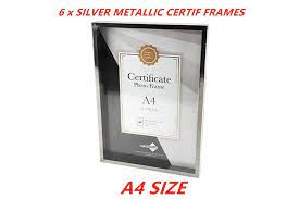 Enjoy free shipping on most stuff the 1.5 wide distressed picture frame / poster frame helps you preserve your cherished memories. 6 X Silver A4 Document Frames Certificate Frame Award Registration Picture Photo Kogan Com