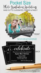 Pocket Size Graduation Party Invitations Photo Graduation Invitations Graduation Party Invitations Graduation Invitations