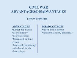 ppt civil war advantages disadvantages powerpoint