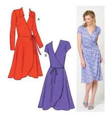 K3489 Dresses Wrap Dress Pattern Sewing Dresses Dress Patterns