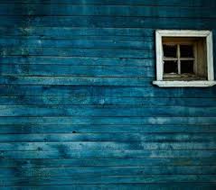 Image Of Blue Wooden Wall Window Blue Wood Stain Staining Wood Blue Wood