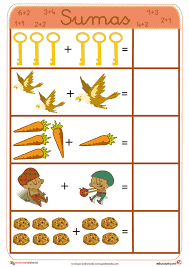 Compañeros y amigos docentes agradecemos a interactivos para la clase por esta fabulosas actividades de sumas para los más pequeños de la escuela, actividades de gran calidad y muy dinámicas para. Fichas Para Aprender A Sumar Llaves Zanahorias Etc Matematicas Para Ninos Actividades De Matematicas Preescolares Actividades Divertidas De Matematicas