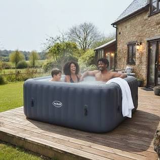 Eco Foam rigid garden spas engineered for energy efficiency, AI generated