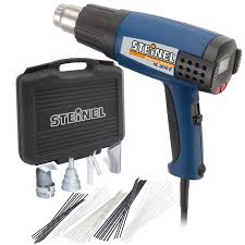 Never lay the glue gun . Steinel Hl 2010 E Heat Gun 1500 W Power Tool Ergonomically Designed Heat Gun With Lcd Display 3 Stage Switch Airflow And Continuously Variable Temperature Up To 1150 F Microprocessor Controlled Heat Gun