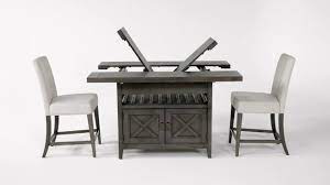 Concord 7 piece extension counter set with upholstered back stools $1,915. Concord 7 Piece Extension Counter Set With Upholstered Back Stools Living Spaces
