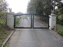 557 Arched Gate At Www Ccoigateandfence Com Driveway Gate Wrought Iron Double Swing Gate S Entrance Gates Driveway Iron Gates Driveway Wooden Gates Driveway