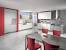 Burgundy Kitchen Walls