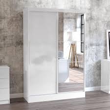 Stylish fitted wardrobes in glasgow and throughout scotland. Lynx 2 Door Sliding Mirrored Wardrobe White