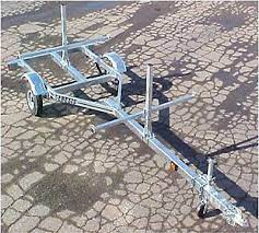 2 Canoe 4 Kayak Galvanized Trailer New Watersports Kayaking Kayak Trailer White Water Kayak