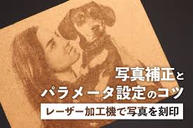 レーザー加工機で写真を刻印するときの補正とパラメータ設定のコツ │レーザー加工機・レーザーカッターのsmartDIYs