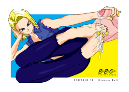 ANDROID 18 Cum On Feet [Dragon Ball] by BarBaCock 