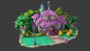 Fantasy Cartoon House 3d Model Cartoon House House 3d Model Cartoon
