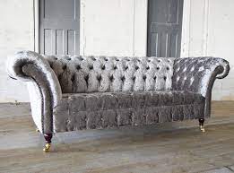 Chesterfield grey velvet tufted sofa, 79. Chesterfield Sofa Harlow Abode Sofas Velvet 2 Person 3 Seater