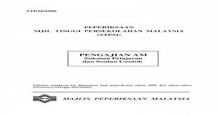 Calon stpm dinasihati supaya berpakaian kemas dan sesuai, dan sentiasa mengikut tatatertib di dalam dewan / bilik peperiksaan. Sukatan 900 Pengajian Am Stpm