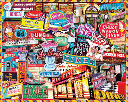 Maybe you would like to learn more about one of these? Retro Diner 1000 Piece Jigsaw Puzzle White Mountain Puzzles