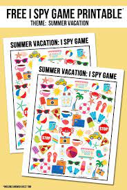 Jun 20, 2016 · this list of 26 road trip printables for kids will keep your kiddos entertained for hours in the car! Summer Vacation I Spy Printable Livelaughrowe Com Road Trip Activities Business For Kids Travel Activities