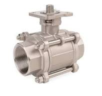Zawór kulowy 1.1/4" pod napęd 3-częściowy INOX 301BV-N