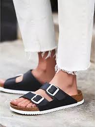 Birkenstock Arizona White Leather J Crew Free People Birkenstock Arizona Black Leather White Sole Sandal 38 Us 7 Leather Birkenstocks Black Leather Sandals White Sole Sandals