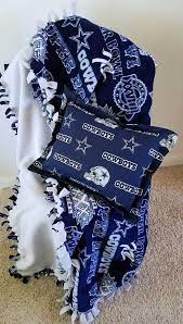 Tied Fleece Blanket Dallas Cowboys Ready To Ship Matching Etsy Knot Blanket No Sew Blankets Dallas Cowboys Blanket
