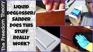 Using liquid sandpaper/deglosser or sandpaper helps dull any old. Rv Life 3 Shopping Day Liquid Sander Huh The Freedom Theory Youtube