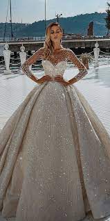 21 Illusion Long Sleeve Wedding Dresses You Ll Like Wedding Dresses Guide Dream Wedding Dresses Wedding Dress Long Sleeve Disney Wedding Dresses