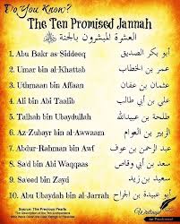 The Ten Promised Jannah Islam Facts Islamic Quotes Islam Beliefs