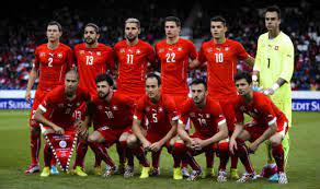 Wales players stood sideways during the national anthem against switzerland so they could face their own fans in baku. Switzerland Football Players Football Best Players