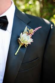 Rustic Succulent And Astilbe Boutonniere Ranch Wedding Wedding Boutonniere Wedding