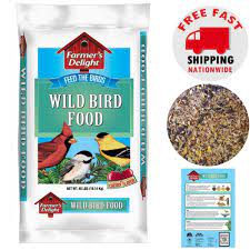Wild Bird Food Seed Mix Cherry Flavor Bulk 40lb Bag Feeder Wagners Clean Blend Wagners Wild Birds Food Net Wild Bird Food