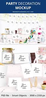 Party Decoration Mockup Party Scene Creator Mockup Party Etsy In 2020 Party Scene Party Decorations Wedding Stationery