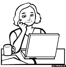 Happy easter coloring page for kids. Writer Coloring Page Free Writer Online Coloring