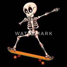 Skeleton On Skateboard Boys Dabbing Skeleton Skate' Kids' T-Shirt |  Spreadshirt