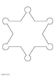 Sheriff Badge Template Free Printable By Karen Hablitz Aplike Sablonlari Dogum Gunu Desenler