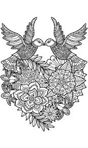 If you love birds, or just need a little pick me up, why not color some birds? Love Birds Coloring Page Ausmalbilder Vogel Ausmalbilder Bastelarbeiten