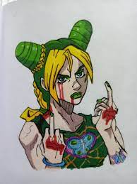 drew Jolyne flipping off in different languages (artist:ME) :  rStardustCrusaders