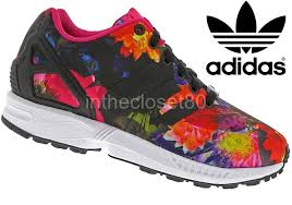 Adidas Black And Rose Gold Shoes Zx Flux New Adidas Zx Flux Floral Black Bold Pink Torsion Womens Trainers B25362 Trainers Women Adidas Zx Flux New Adidas
