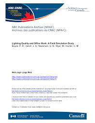 The units associated with surface area will always be units squared. Pdf Lighting Quality And Office Work A Field Simulation Study