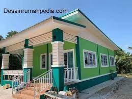 Pada gambar diatas paduan hijau yang menarik membuat tampilan dari rumah semakin terlihat cantik dan elegan. 7 Kombinasi Warna Cat Rumah Yang Menawan Desainrumahpedia Com Inspirasi Desain Rumah Minimalis Modern