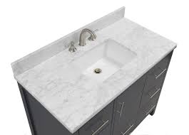 You can also choose from many sizes, such as a 38 in. California 42 Modern Bathroom Vanity With Carrara Marble Top Kitchenbathcollection