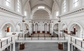 A Neo Romanesque Church In San Francisco Is Home To The New Carpenters Workshop Gallery Architecture Church Interior Romanesque