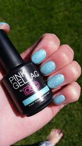 145 gipsy blue pink gellac french manicure nails nail manicure red nails