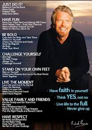  Richard Branson Motivational Poster Inspirational Quotes Positive Outlook On Life Words