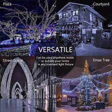 Cover bushes and shrubs with white net lights. Buy Ollny Outdoor Christmas String Lights 800 Led 330ft With Remote Waterproof Cool White Plug In Fairy Light 8 Modes Timer Twinkle Lighting For Bedroom Indoor Xmas Tree Holiday Wedding Party Decoration