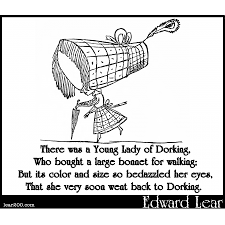 There Was A Young Lady Of Dorking Edward Lear Two Hundred Years Of Nonsense Edward Lear Edward Nonsense Poems