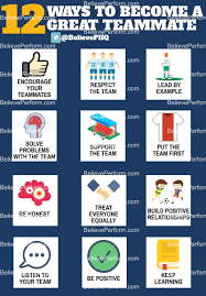 12 Ways To Become A Great Teammate Believeperform The Uk S Leading Sports Psychology Website