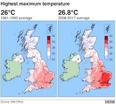It means hotter, drier summers. Weather Uk Experiencing Hotter Days And Tropical Nights Met Office Bbc News