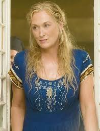 This Blue Dress Meryl Streep Wears In Mamma Mia Mamma Mia Meryl Streep Mama Mia