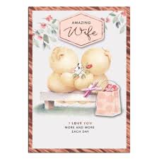 I'm so grateful for you. To My Wife Forever Friends Birthday Card 25554902 Forever Friends Official Store